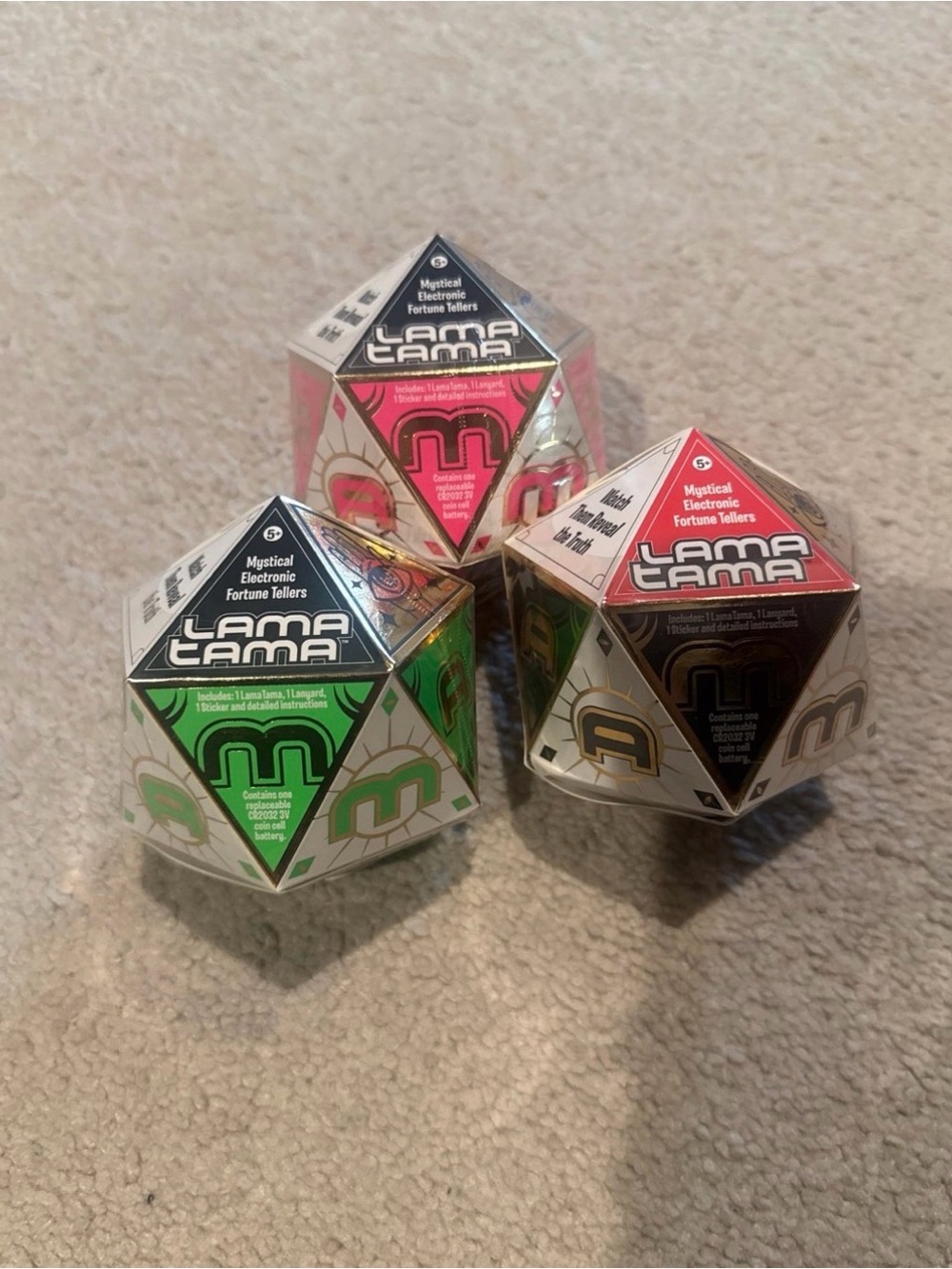 Lama Tama Mystical Electronic Fortune Teller - set of 3 unopened blind boxes